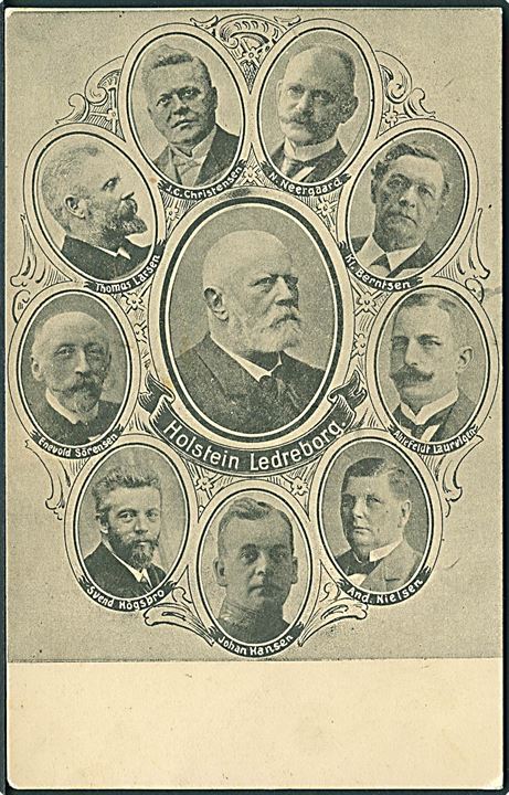 Venstre. Regeringen Holstein Ledreborg med ministre af 16. august 1909. Stenders u/no. Kvalitet 7