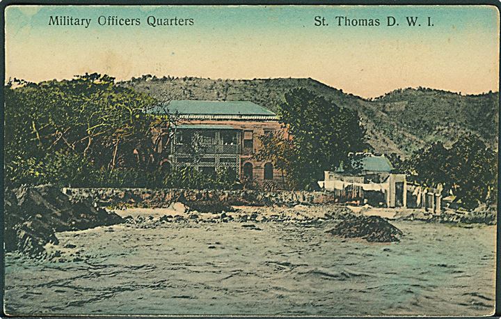 D.V.I., St. Thomas, Military Officers Quarters. Lightbourne’s West Indies Series u/no. Kvalitet 7