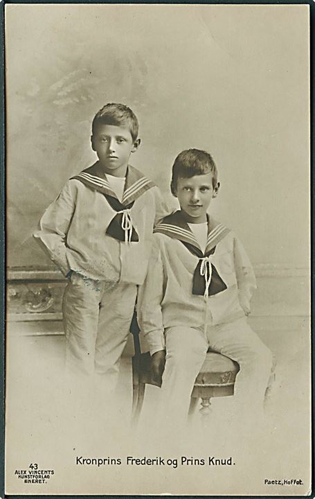Kronprins Frederik og Prins Knud. A. Vincent no. 43. Kvalitet 9