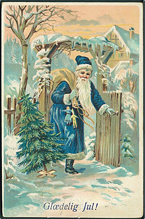 Julemand med blå kåbe. No. 0128. Kvalitet 7
