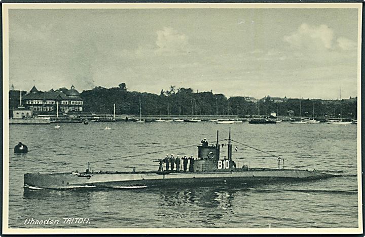 Dansk Marine. V.T. & A. serie U no. 177. “Triton”, undervandsbåd B10. Kvalitet 8