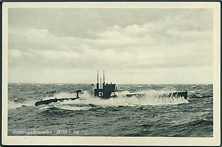 Dansk Marine. V.T. & A. serie C no. 23. “Rota”, undervandsbåd C1. Kvalitet 8