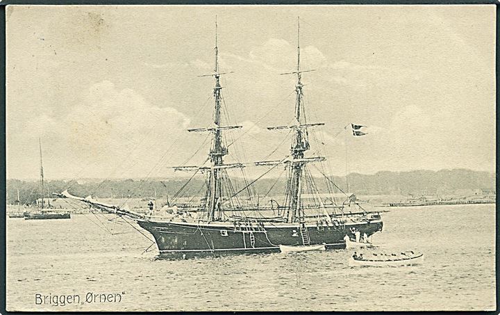 Dansk Marine. “Ørnen”, brig (1880-1908). P. Alstrup no. 184. Kvalitet 8