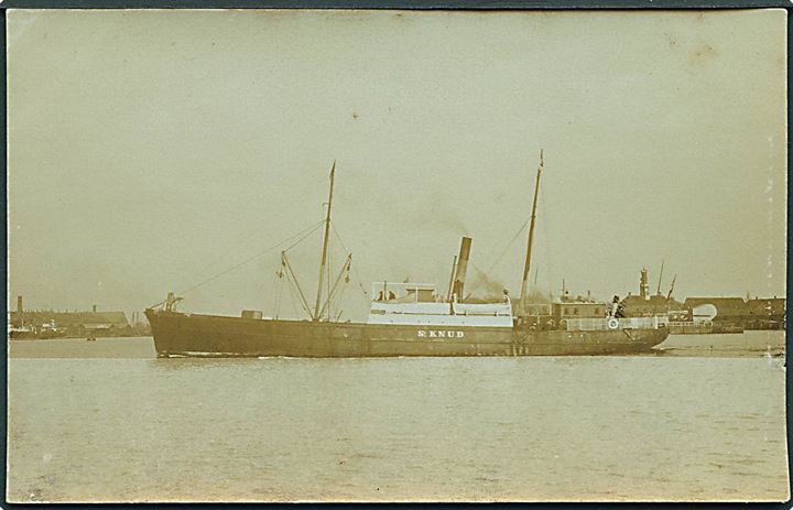 “St. Knud”, S/S, DFDS (1867-1921). Fotokort u/no. Kvalitet 7