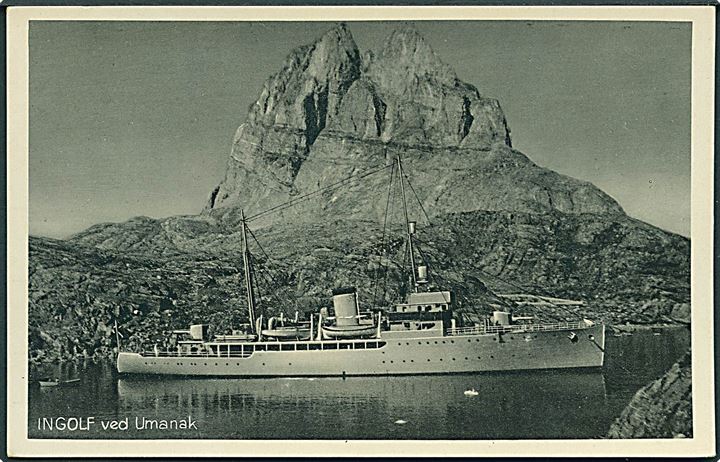 “Ingolf”, inspektionsskib ved Umanak. V. Thamning & Appel Serie I no. 73. Kvalitet 8