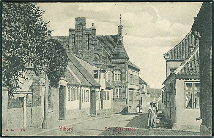 Sct. Mogensgade i Viborg. Warburgs Kunstforlag no. 909.