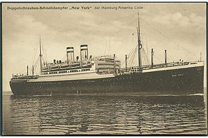 Doppelschrauben - Schnelldampfer New York, Hamburg - Amerika Linie. P. W. Hirsch no. 531.