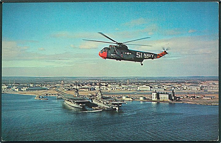 Sikorsky SH-3 Sea King fra US Navy ved Quonset Point Naval Air Station. u/no.