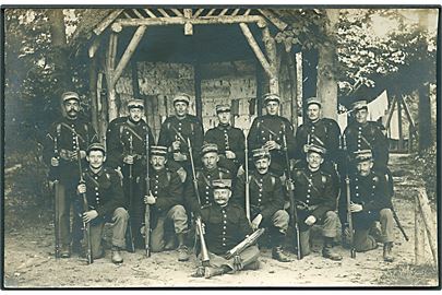 Soldatergruppe fra 31. Bataillon. Fotokort u/no.