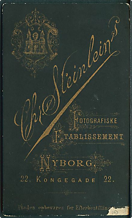 Nyborg, Kongensgade 22, Fotograf Chr. Steinlein: Soldat fra 25. Bataillon.