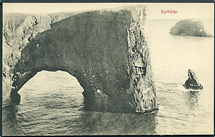 Dyrhólar i Island. Bokáverzlun no. 35797. 