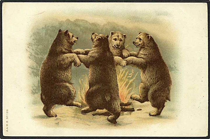 Bjørnene danser om bålet. A. & M. B. no. 128.
