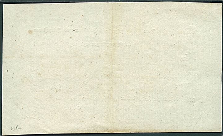 1809. Napoleonskrigen. Kvittering fra Feldpost-Amt i Kiel dateret d. 7.8.1809 for flere breve fra Segeberg til militæradresser.  