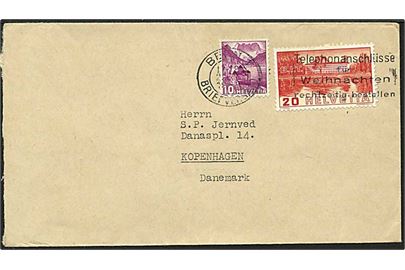 30 centimes orto på brev fra Berne, Schweiz, d. 23.x.1938 til København.
