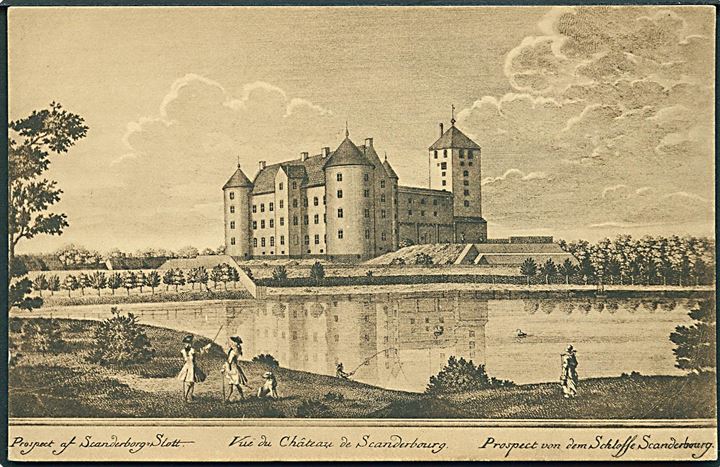 Prospekt af Skanderborg Slot. Joh. Fr. Bock no. 403012.
