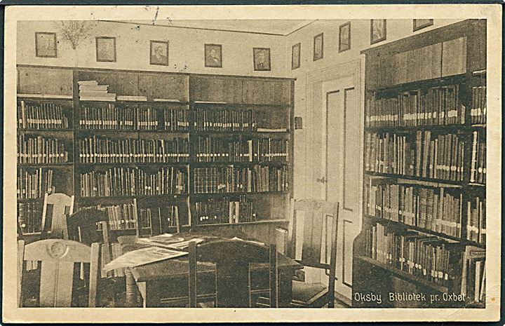 Oksby Bibliotek pr. Oxbøl. Stenders no. 48925. 