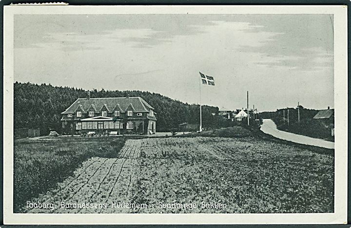 Baronessens hvilehjem i Svanninge Bakker, Faaborg. Stenders no. 62440. 