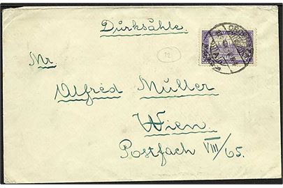 500 kr. Parlament single på tryksag fra Oposhaza 1924 til Wien, Østrig.