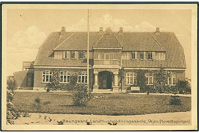 Baungaard Landhusholdningsskolen med Hovedbygningen, Vejen. H. Bruun Møller no. 37275. 