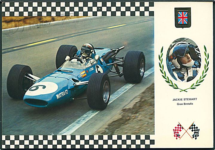 Jackie Stewart. Gran Bretana. Matra F2 Motor Ford-Cosworth no. 6. Serie Gran Prix no. 8. 