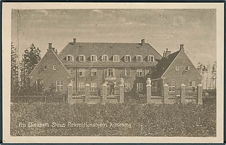 Fru Elisabeth Staus rekreationshjem, Kildekrog. V. Türck no. 9882.