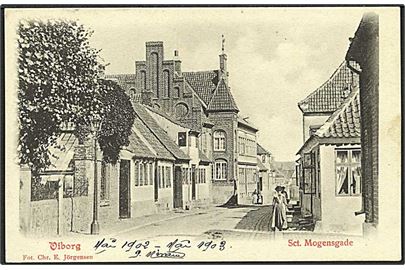 Parti fra Sct. Mogensgade i Viborg. C.E. Jørgensen u/no.