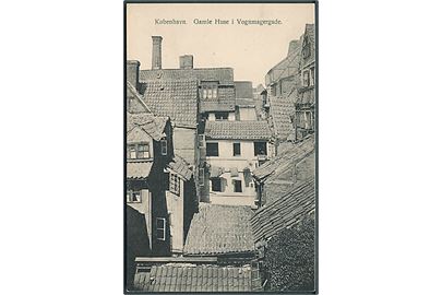 København. Vognmagrgade, udsigt over gamle huse. Fritz Benzen type III no. 521