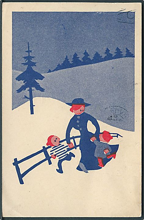 De blaa pigespejderes julelotteri fra 1953. U/no.