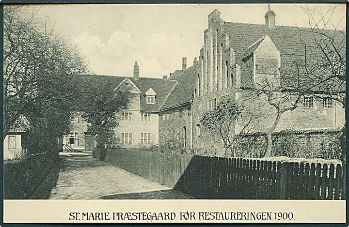 St. Marie Præstegaard før Restaureringen 1900, Helsingør. Knud Nielsens Forlag u/no. 