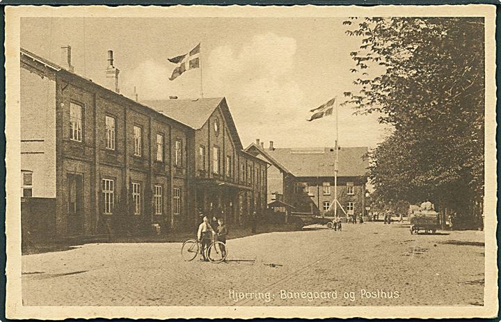 Banegaard og Posthuset i Hjørring. Stenders, Hjørring no. 57.