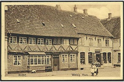 Parti fra Weis's Hus i Ribe. Stenders no. 1890.