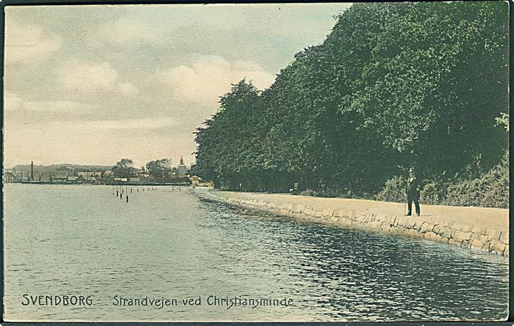 Strandvejen ved Christiansminde, Svendborg. C. F. u/no.