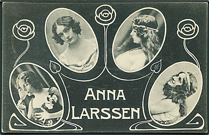 Anna Vilhelmine Johanne Dorthea Larssen. (Skuespiller og Prædikant). Stenders no. 8072.