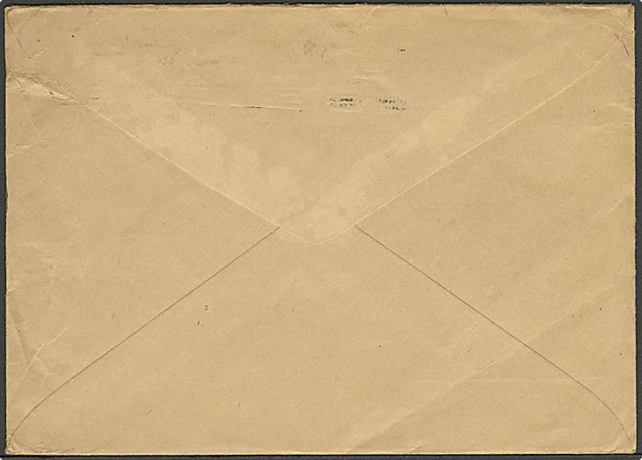 Ufrankeret engelsk postsag fra Returned Letter Branch, Manchester d. 25.5.1912 påtrykt: Returned Postal Packet til Bureau de Rebuts, Kiel-Korsør TPO. Usædvanlig modtager: Skibspostkontoret Korsør-Kiel.