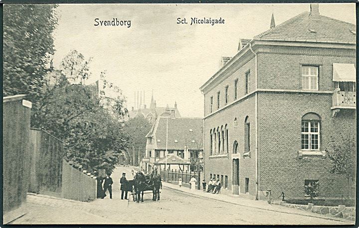 Sct. Nicolaigade i Svendborg. Peter Alstrups no. 3410. 