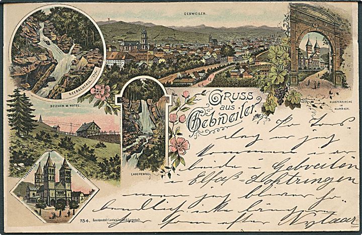 Tyskland, Gebweiler, Gruss aus. Lautz & Isenbeck no. 754.