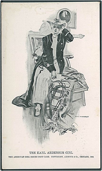 American Girl. Karl Anderson pige 1904. Armour & Co. U/no.