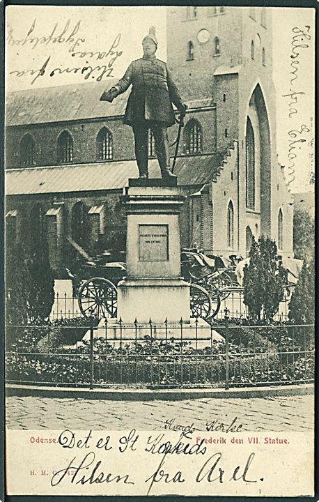 Frederik den VII. Statue i Odense. H. H. O. no. 427. 