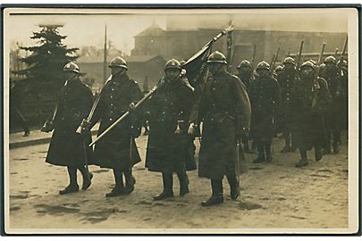 Warszawa. Polske soldater. Fotokort B. Paszkowski u/no.