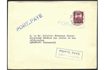 70 c. Konference overtryk luftpost udg. single på brev fra Bogota d. 16.12.1952 til København.