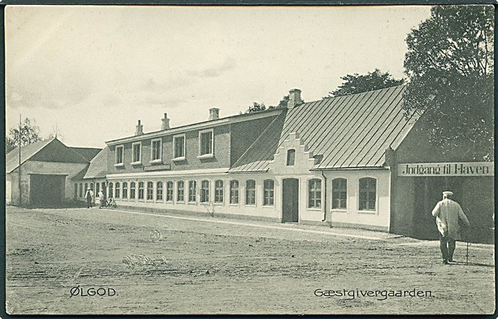 Gæstgivergaarden i Ølgod. Boghandle Hans Nielsen no. 7595. 