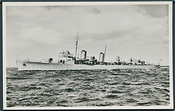 Sverige. HMS “Klas Uggla”, jägare. Sank i forb. med Horsfjärdskatastrofen. Sveriges Flotta no. A17/44491.  Kvalitet 9