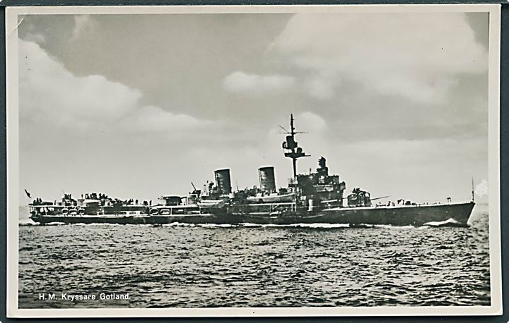 Sverige. HMS “Gotland”, krydser. Sveriges Flotta no. A9d/47338, Kvalitet 7