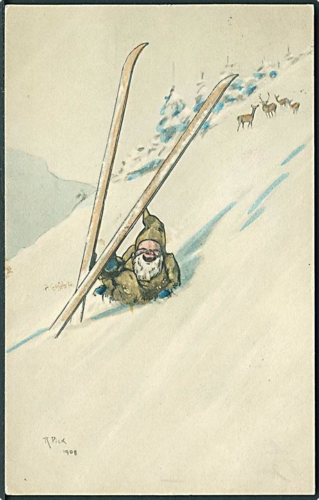 Pick, Rudolph: “Nisse på ski”. B.K.W.I. no. 2546-6. Kvalitet 8