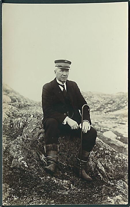 Carl Frederik Harries, inspektør for Sydgrønland. Fotokort u/no. Kvalitet 9