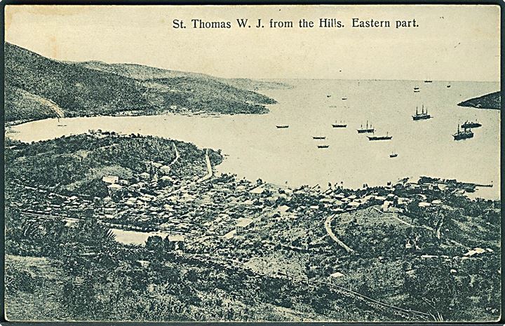 D.V.I., St. Thomas, St. Thomas from the Hills, Eastern Part. Edw. Fraas u/no. Kvalitet 7