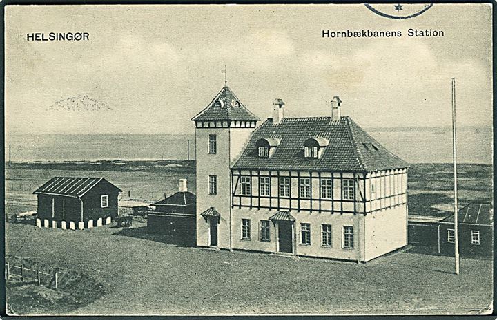 Helsingør. Hornbækbanens Station. P. Alstrup no. 880. Kvalitet 7