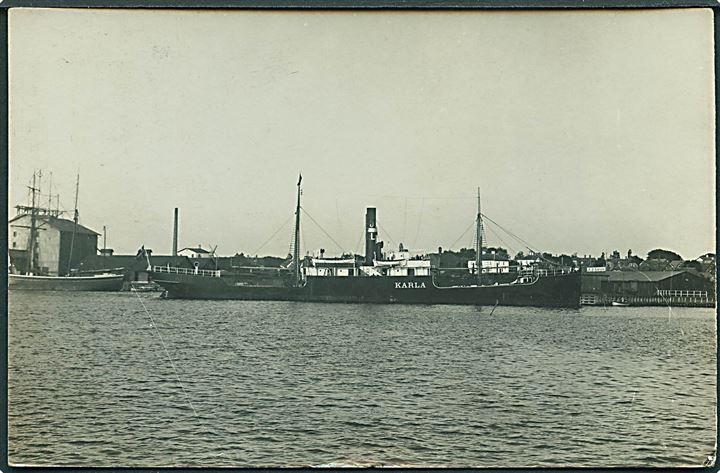 “Karla”, S/S, D/S Vesterhavet. Minesprængt i Østersøen d. 21.5.1916. Fotokort u/no. Kvalitet 7