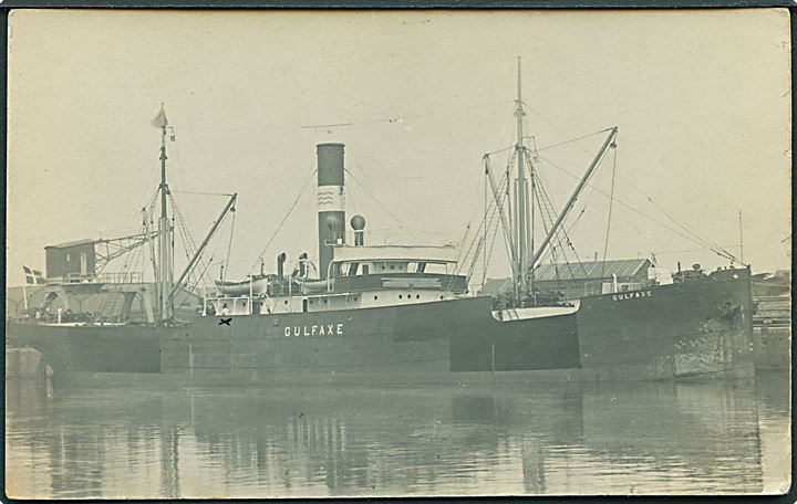 “Gulfaxe”, S/S, Skandia D/S (1909-1918). Fotokort u/no.  Kvalitet 7