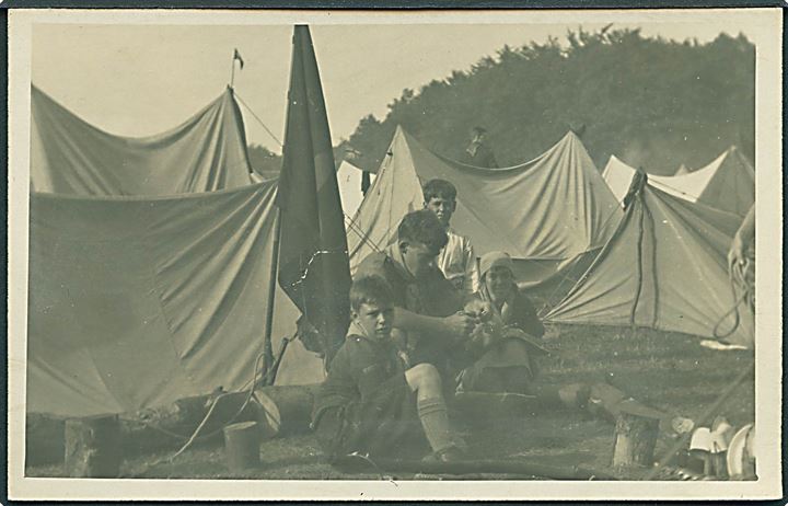 2. Verdens Jamboree, Ermelundssletten 1924. Fotokort u/no. Kvalitet 7